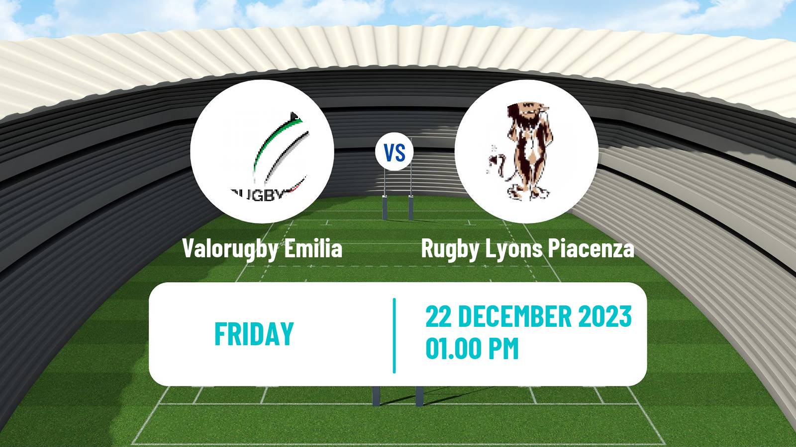 Rugby union Italian Top10 Rugby Union Valorugby Emilia - Rugby Lyons Piacenza