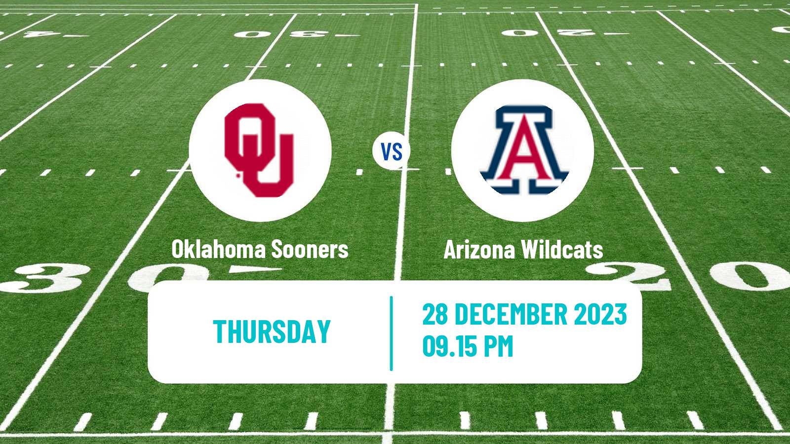 American football NCAA College Football Oklahoma Sooners - Arizona Wildcats