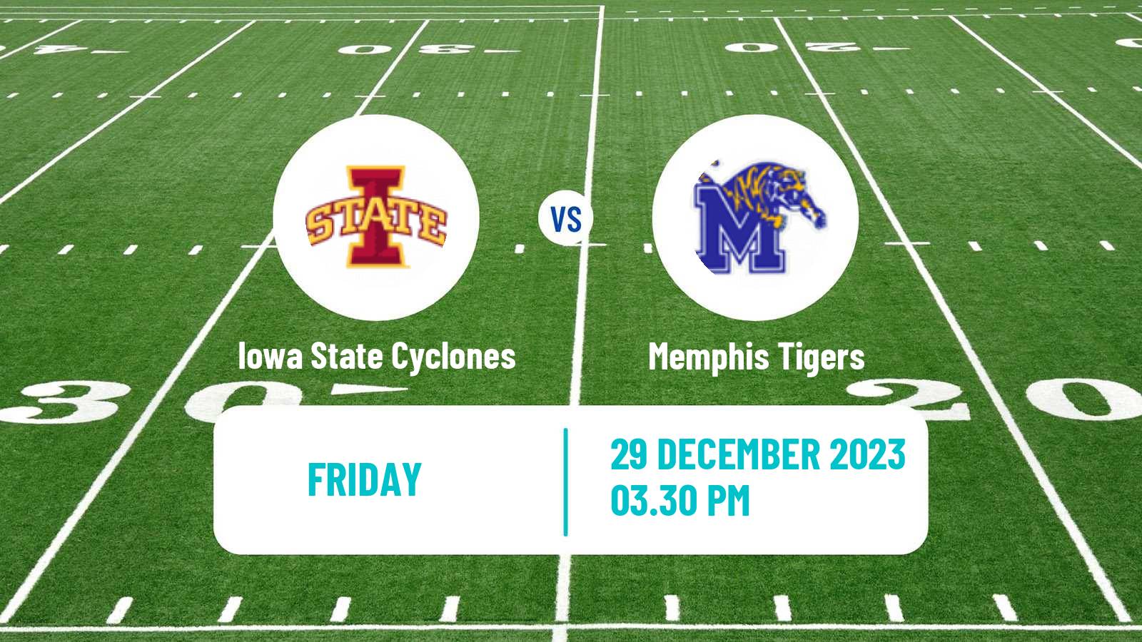 American football NCAA College Football Iowa State Cyclones - Memphis Tigers