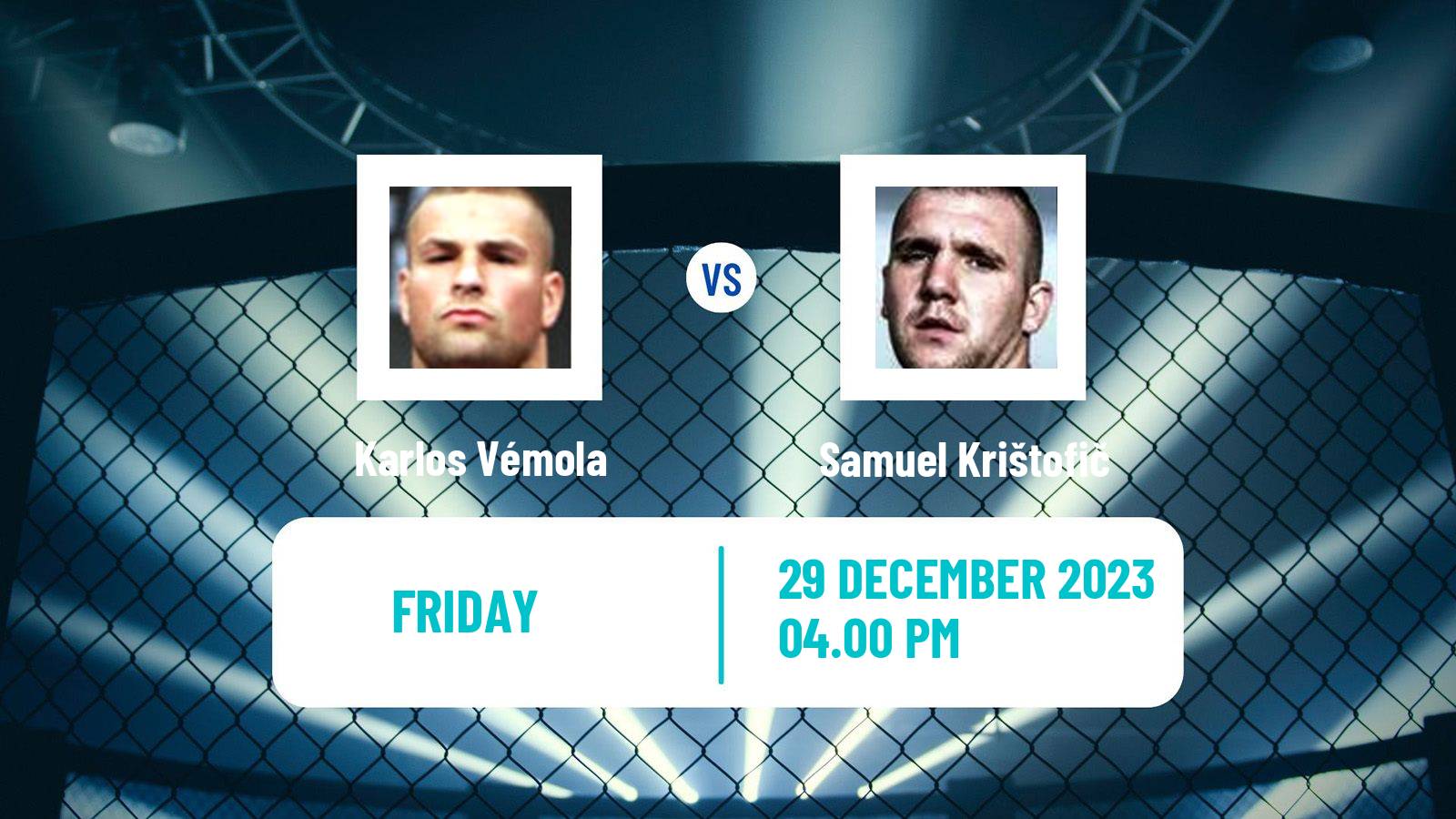 MMA Catchweight Oktagon Men Karlos Vémola - Samuel Krištofič