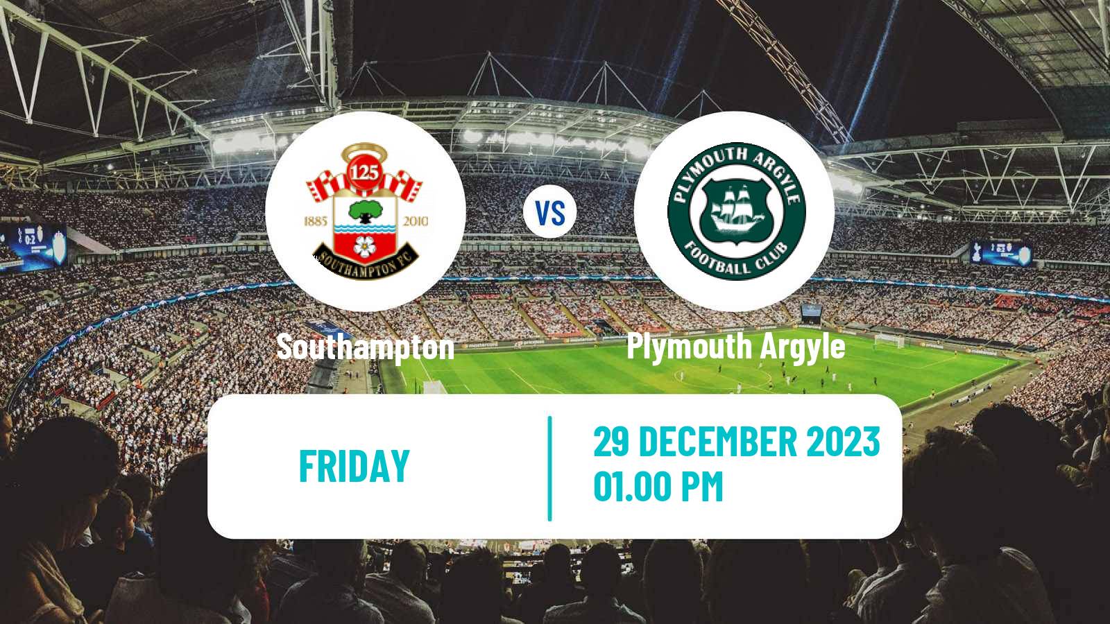 Soccer English League Championship Southampton - Plymouth Argyle