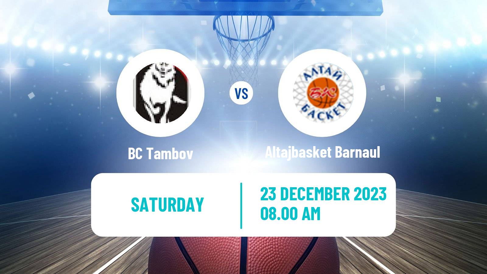 Basketball Russian Super League Basketball Tambov - Altajbasket Barnaul
