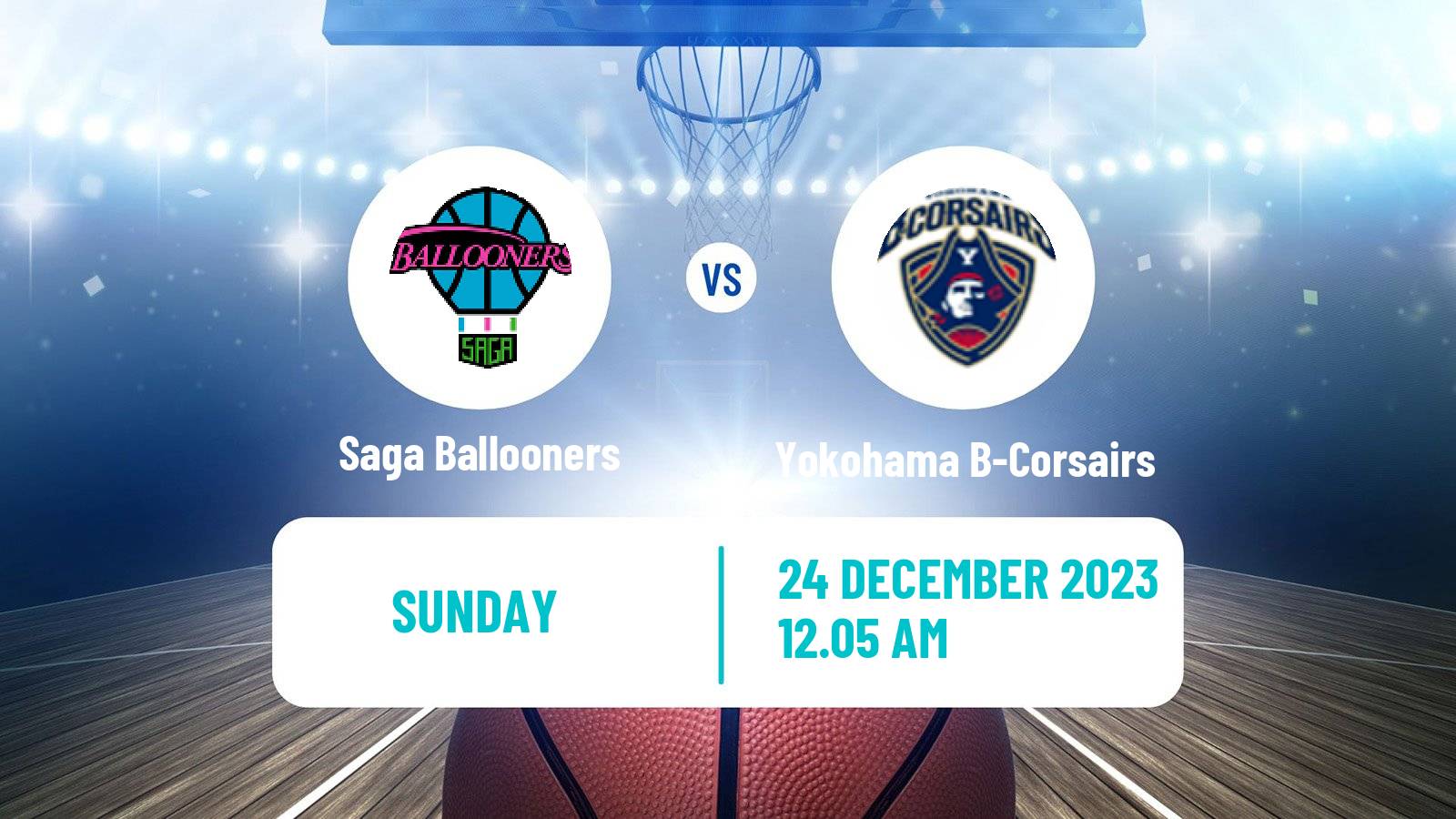 Basketball BJ League Saga Ballooners - Yokohama B-Corsairs