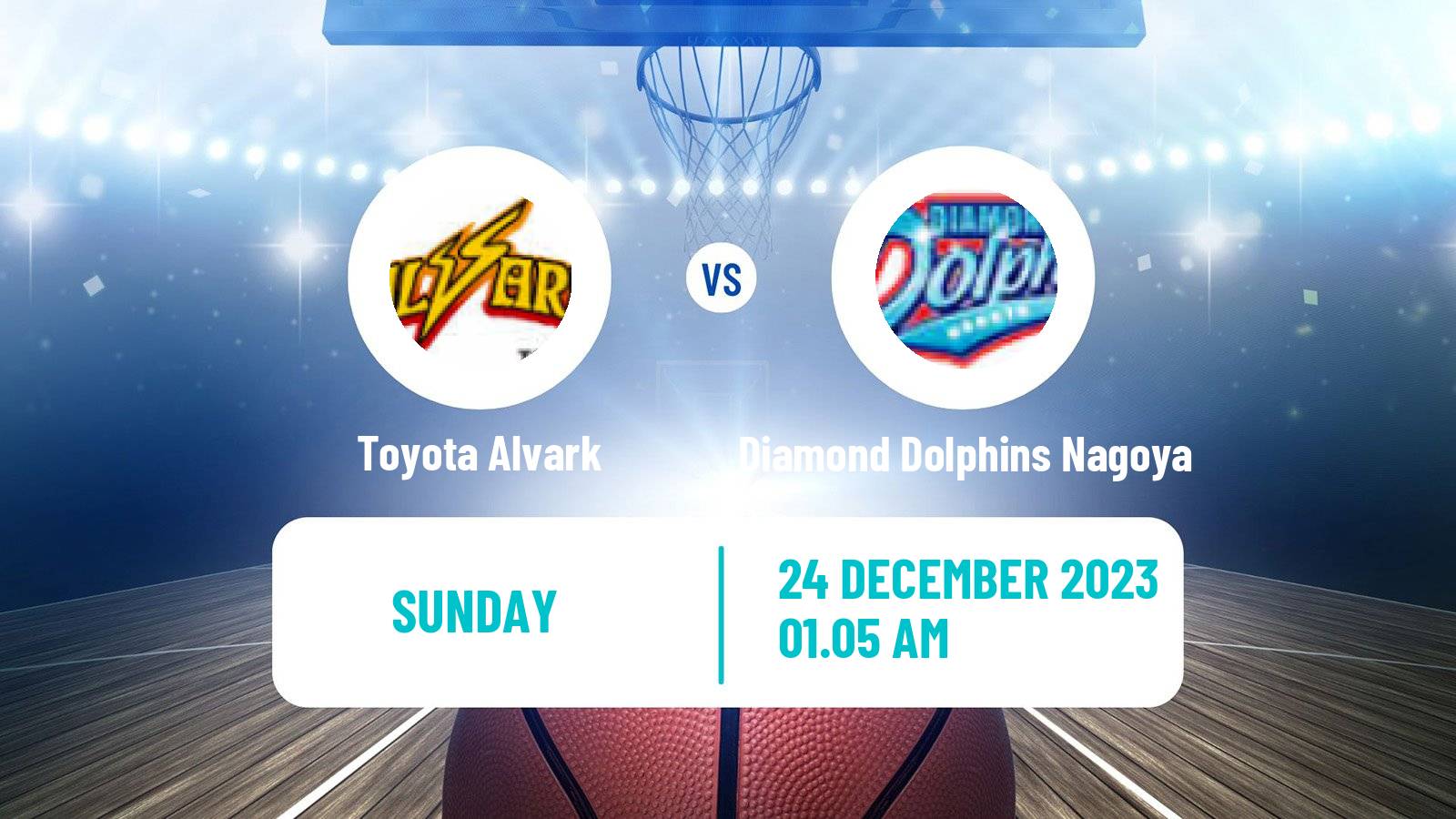 Basketball BJ League Toyota Alvark - Diamond Dolphins Nagoya