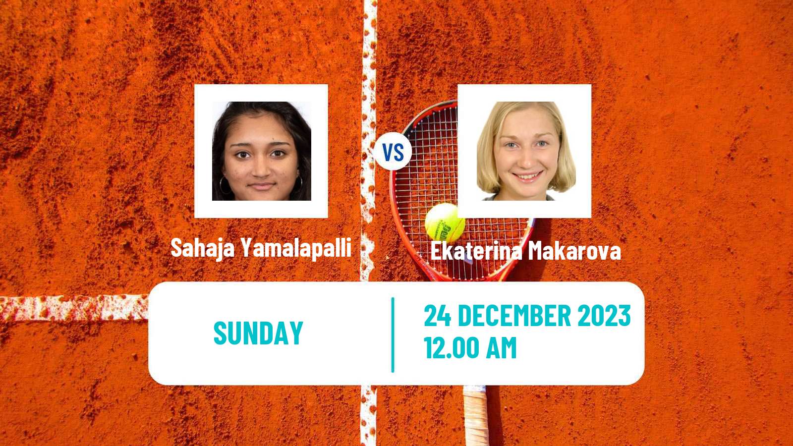 Tennis ITF W25 Solapur Women Sahaja Yamalapalli - Ekaterina Makarova