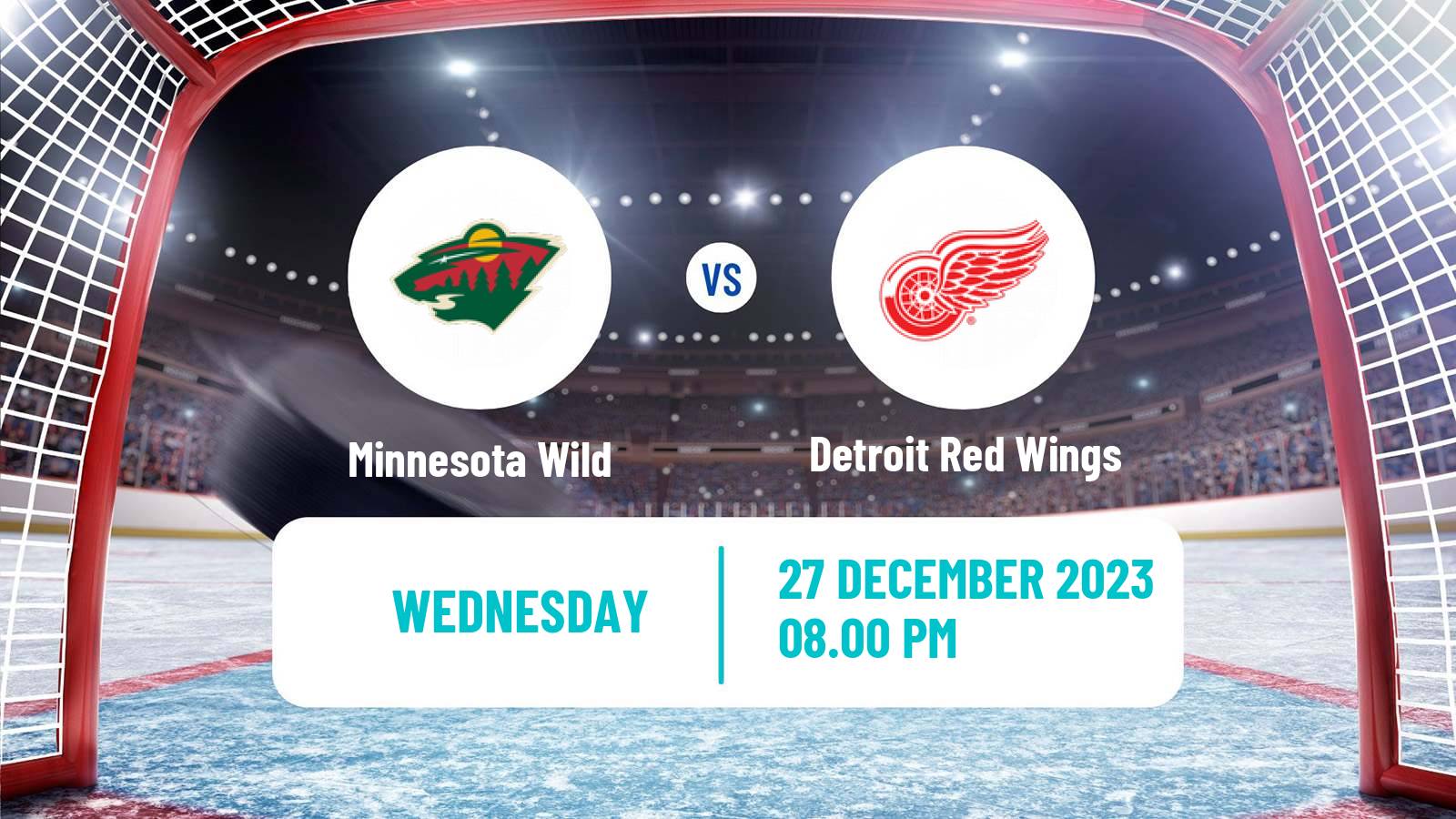 Hockey NHL Minnesota Wild - Detroit Red Wings