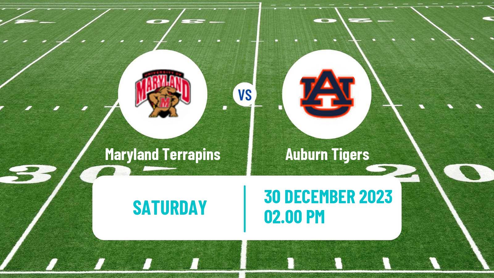 American football NCAA College Football Maryland Terrapins - Auburn Tigers