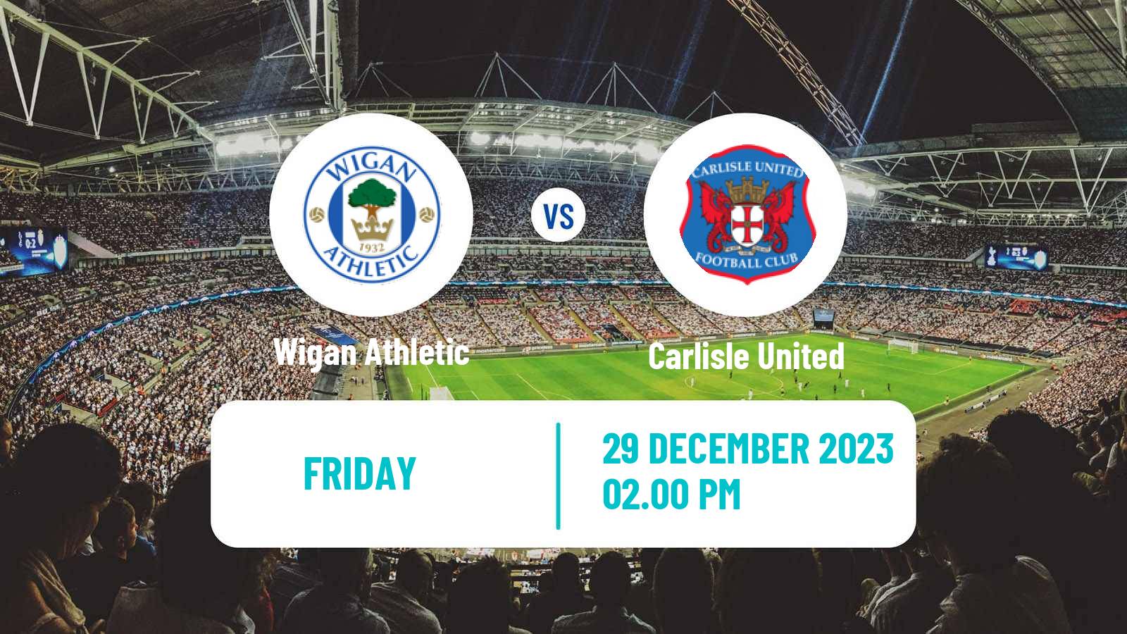 Soccer English League One Wigan Athletic - Carlisle United