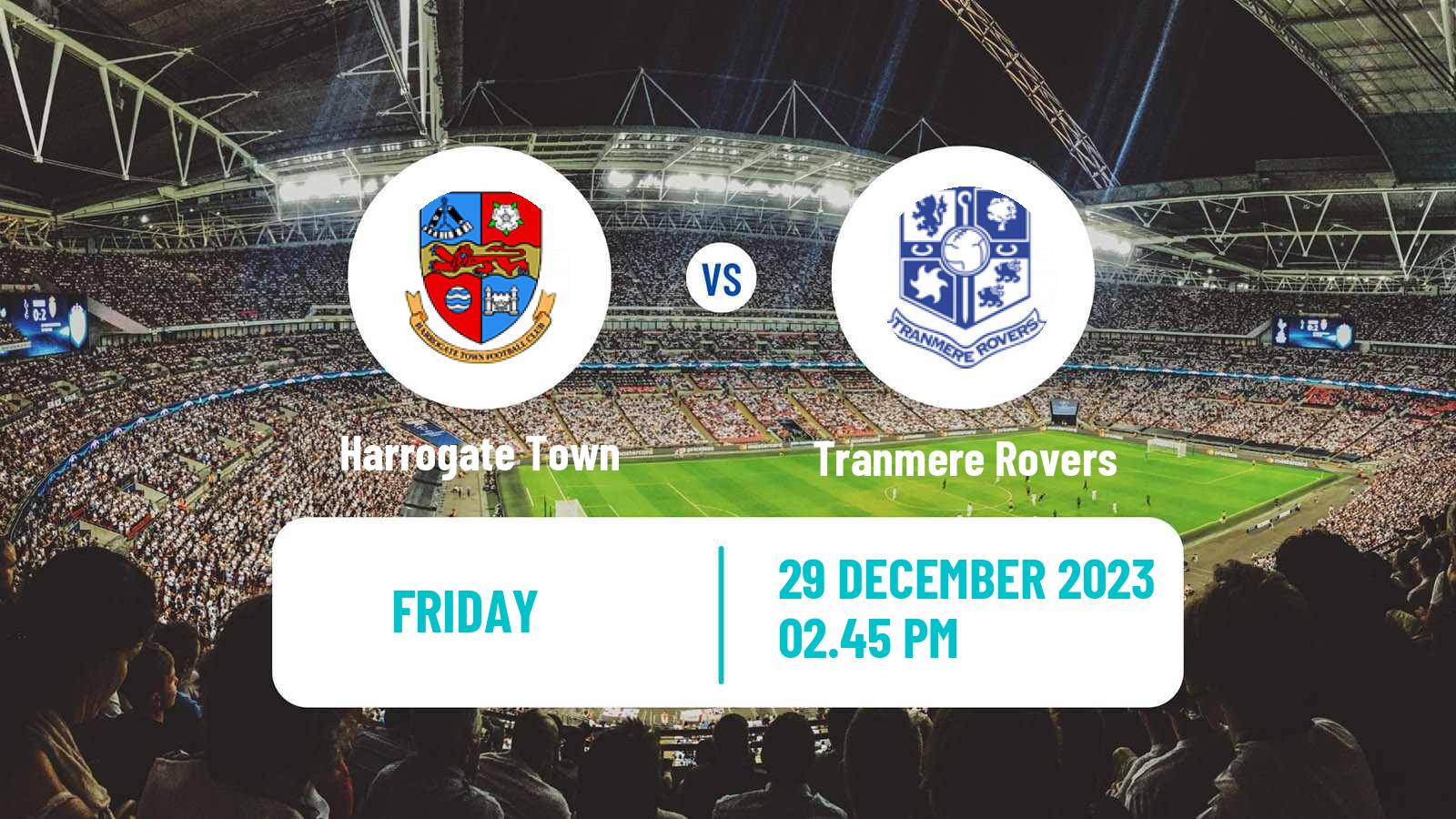 Soccer English League Two Harrogate Town - Tranmere Rovers