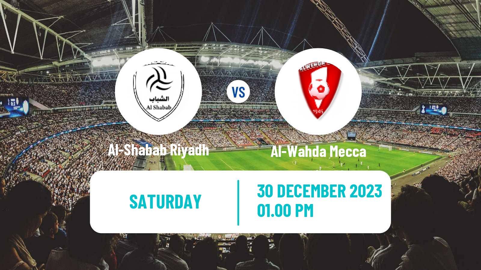 Soccer Saudi Professional League Al-Shabab Riyadh - Al-Wahda Mecca