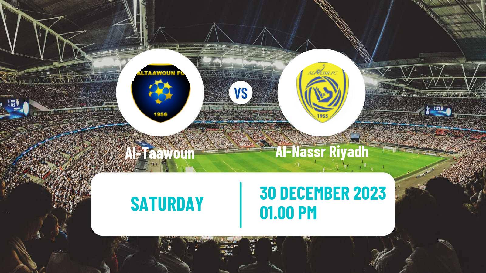 Soccer Saudi Professional League Al-Taawoun - Al-Nassr Riyadh