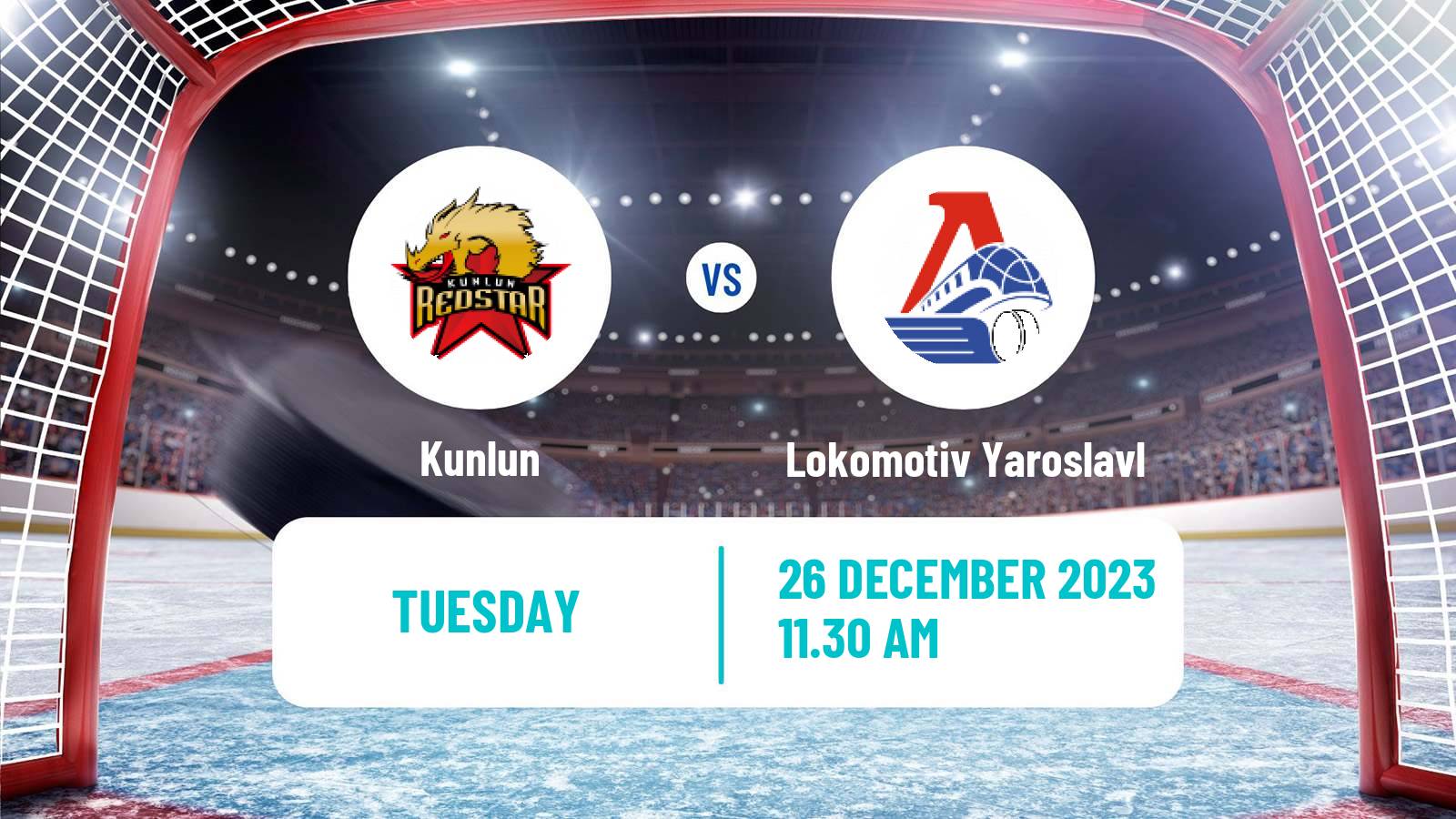 Hockey KHL Kunlun - Lokomotiv Yaroslavl