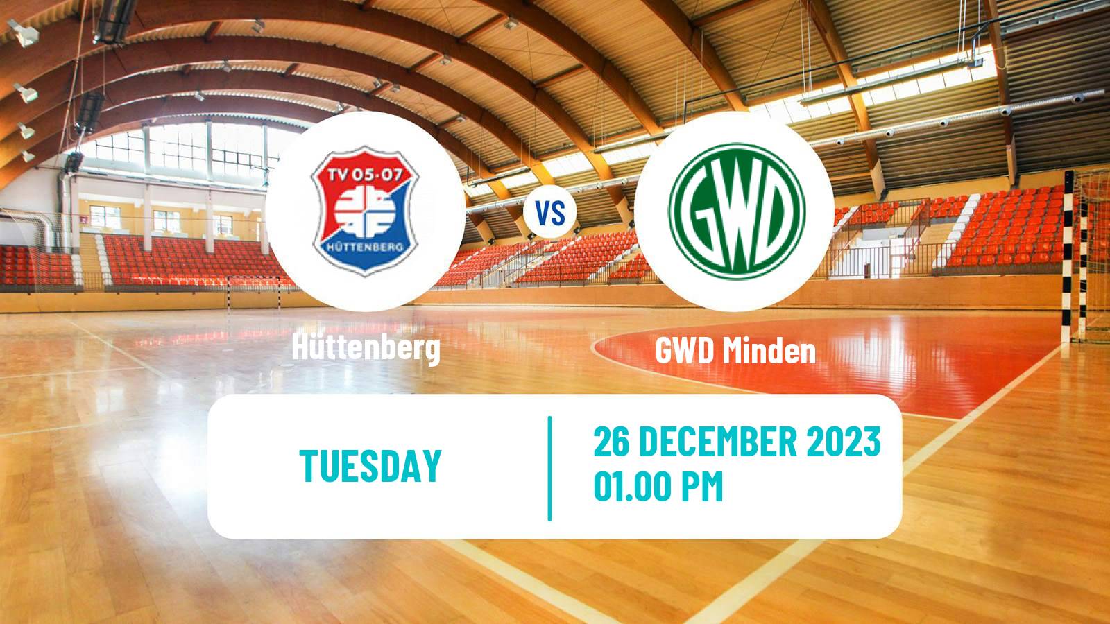 Handball German 2 Bundesliga Handball Hüttenberg - GWD Minden