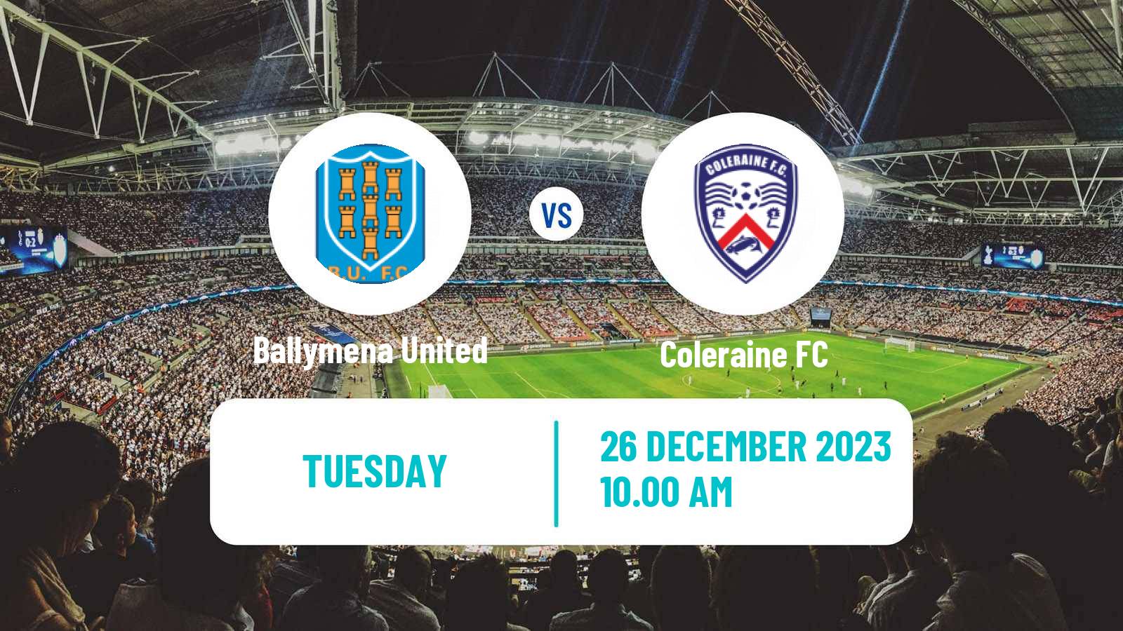 Soccer Northern Irish Premiership Ballymena United - Coleraine