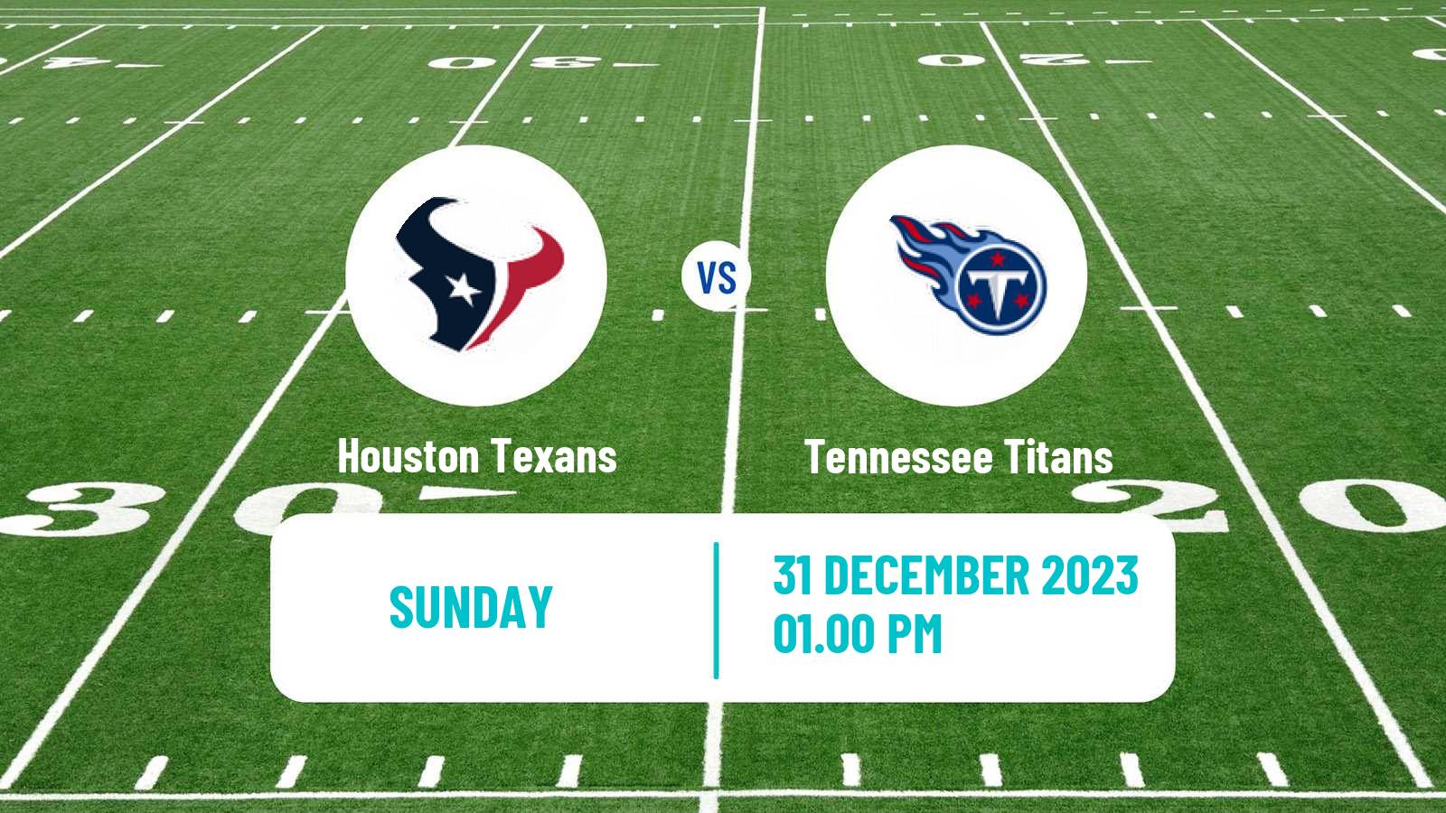American football NFL Houston Texans - Tennessee Titans