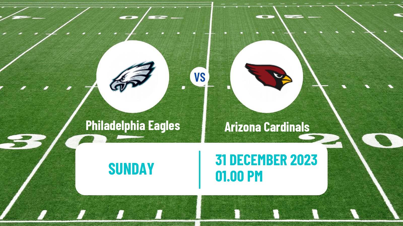 American football NFL Philadelphia Eagles - Arizona Cardinals