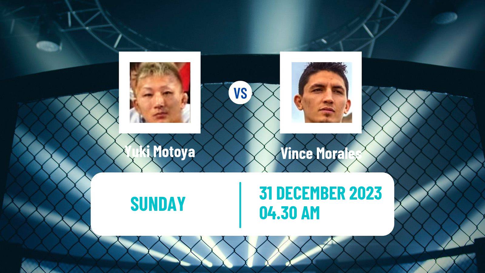 MMA Bantamweight Rizin Men Yuki Motoya - Vince Morales