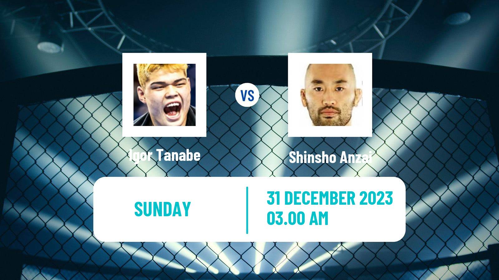 MMA Welterweight Rizin Men Igor Tanabe - Shinsho Anzai
