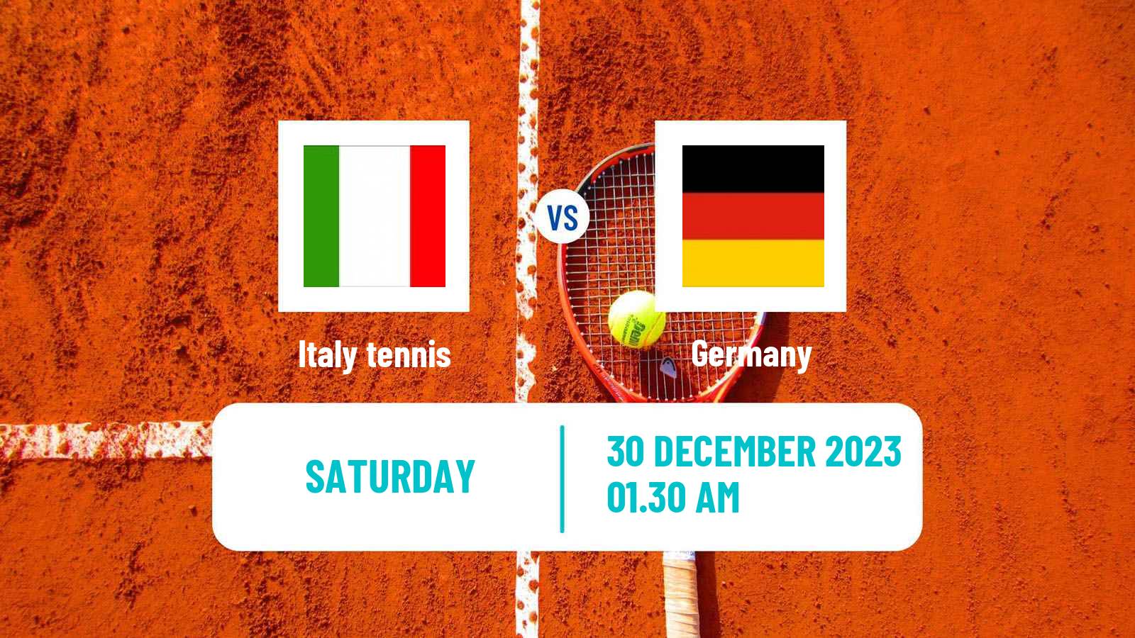 Tennis United Cup Teams Mix Tennis Italy - Germany