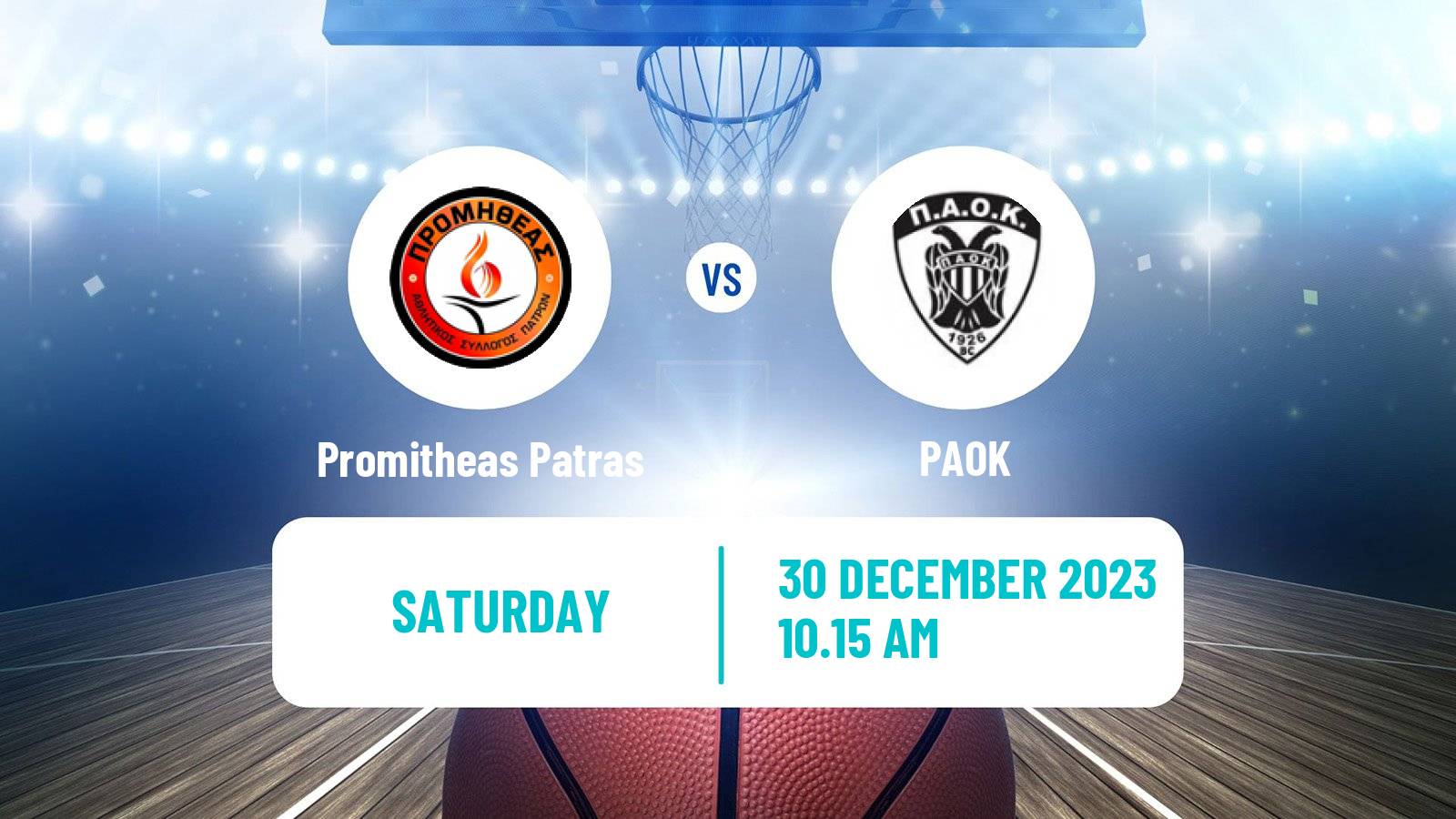 Basketball Greek Basket League A1 Promitheas Patras - PAOK