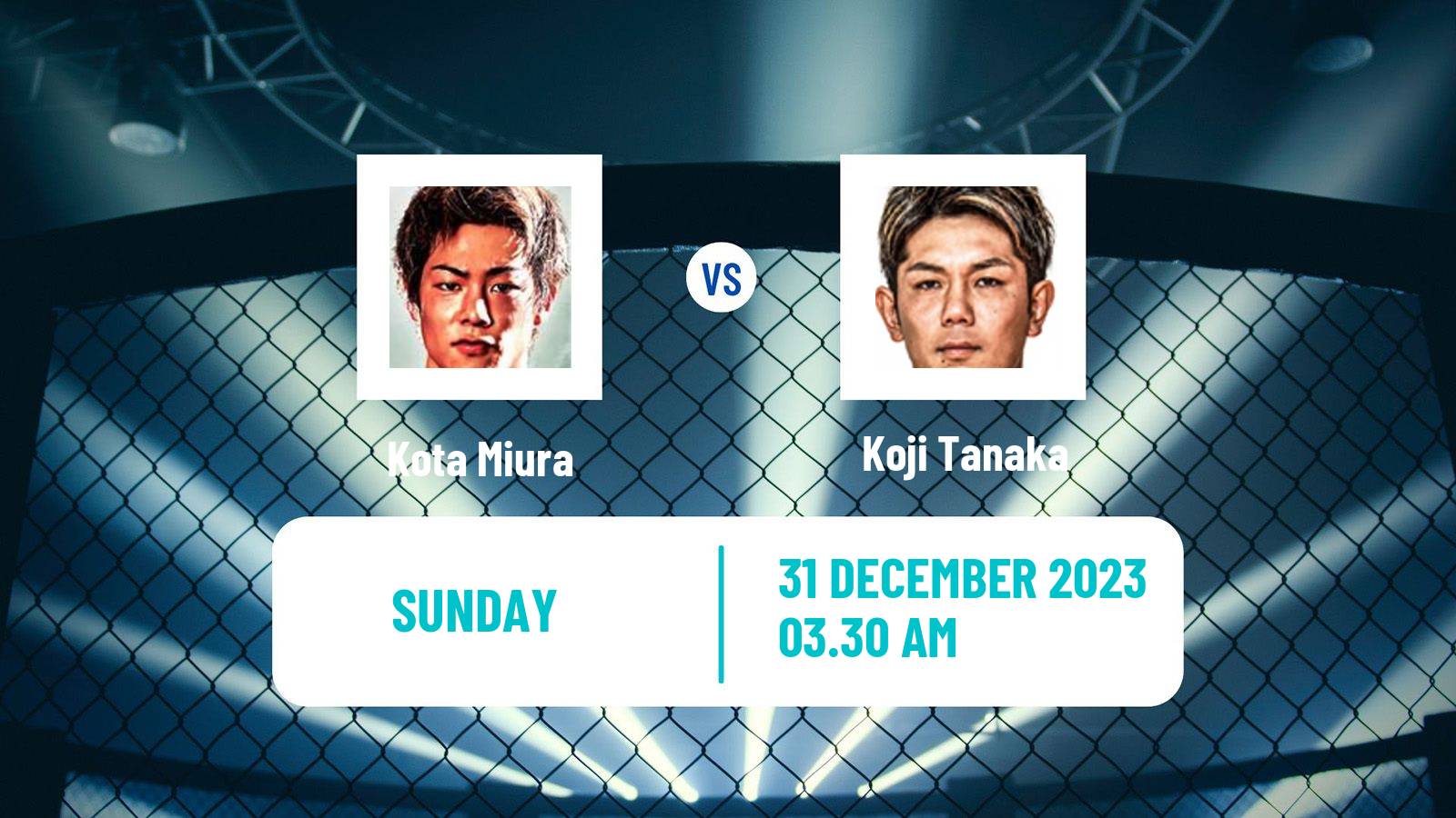 MMA Catchweight Rizin Men Kota Miura - Koji Tanaka