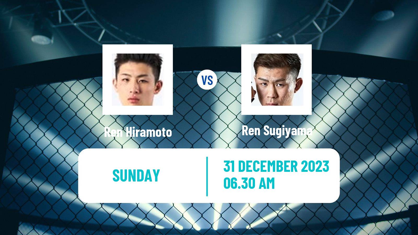 MMA Featherweight Rizin Men Ren Hiramoto - Ren Sugiyama