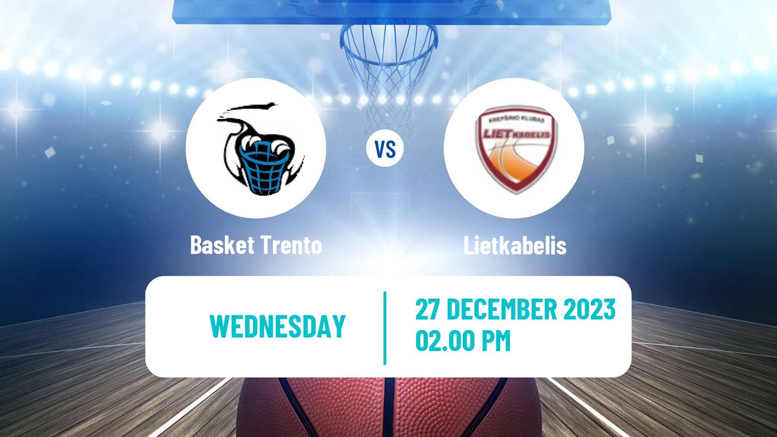 Basketball Eurocup Basket Trento - Lietkabelis