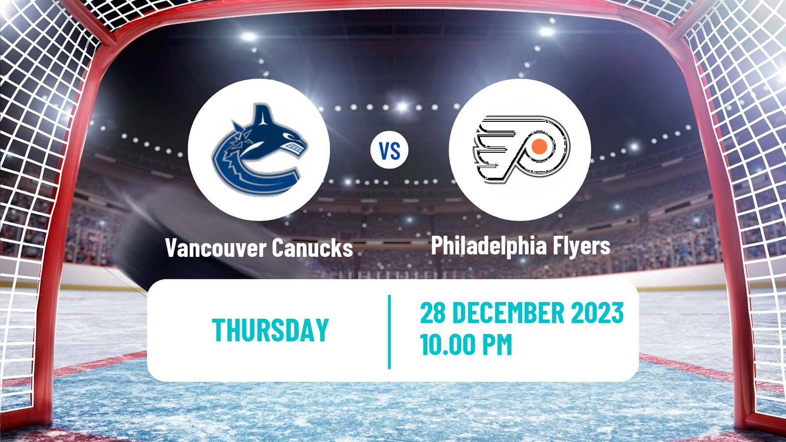 Hockey NHL Vancouver Canucks - Philadelphia Flyers