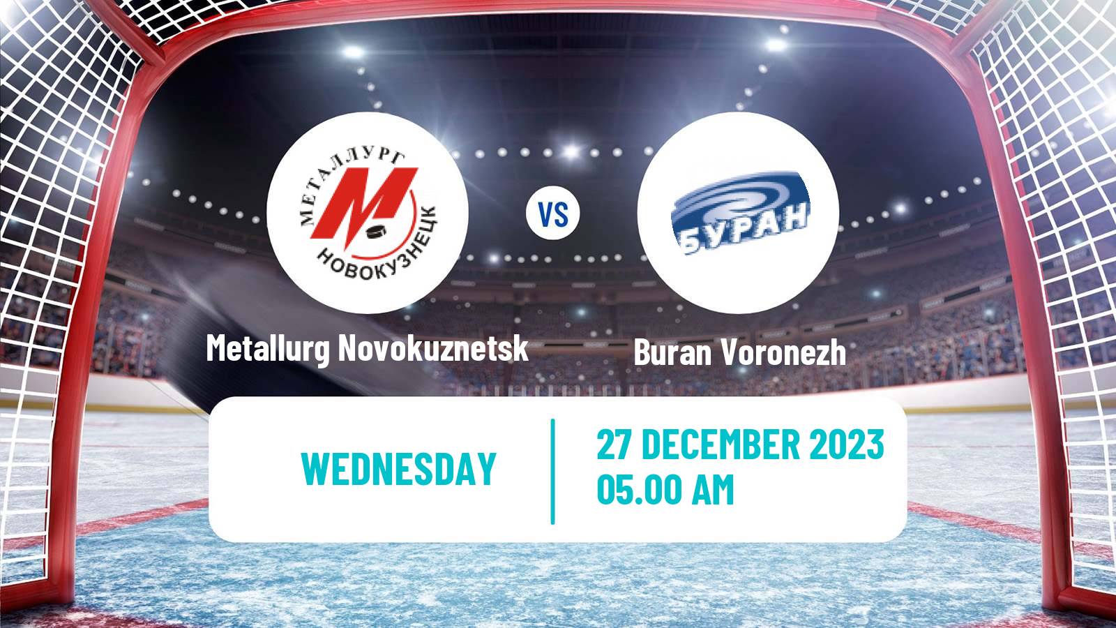 Hockey VHL Metallurg Novokuznetsk - Buran Voronezh