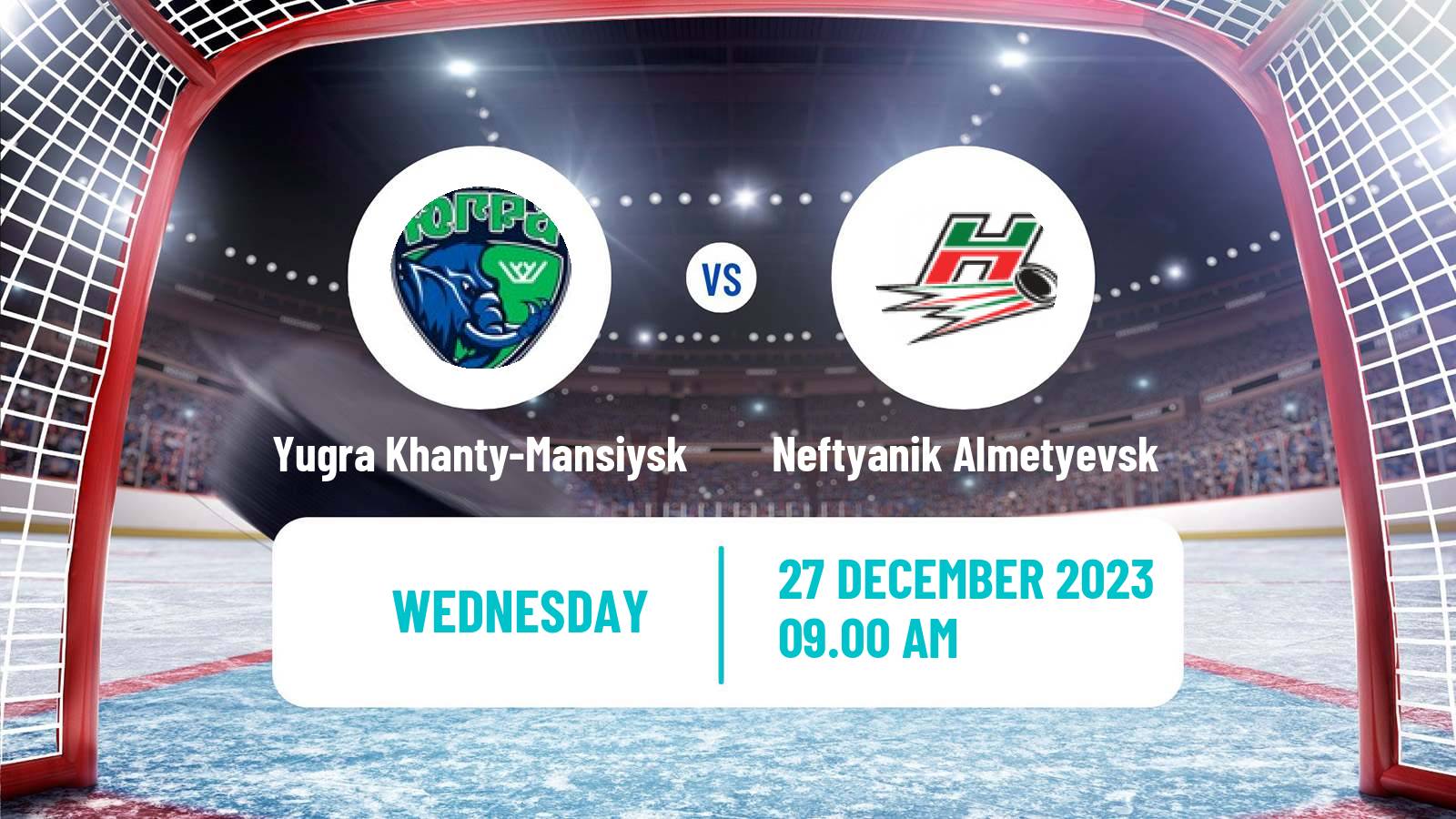 Hockey VHL Yugra Khanty-Mansiysk - Neftyanik Almetyevsk