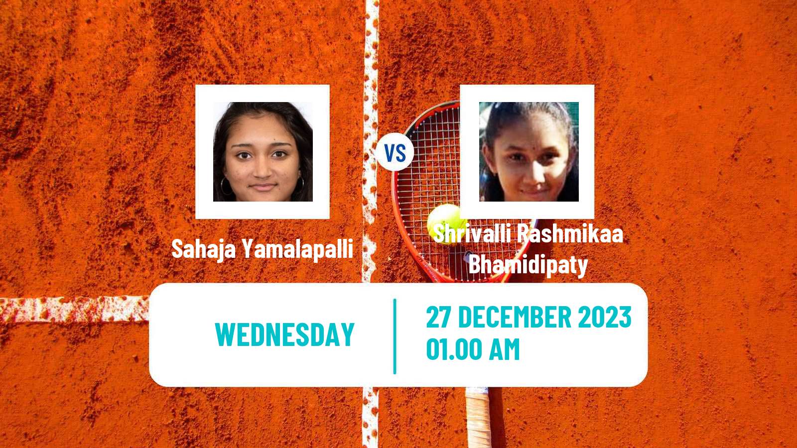 Tennis ITF W40 Navi Mumbai Women Sahaja Yamalapalli - Shrivalli Rashmikaa Bhamidipaty