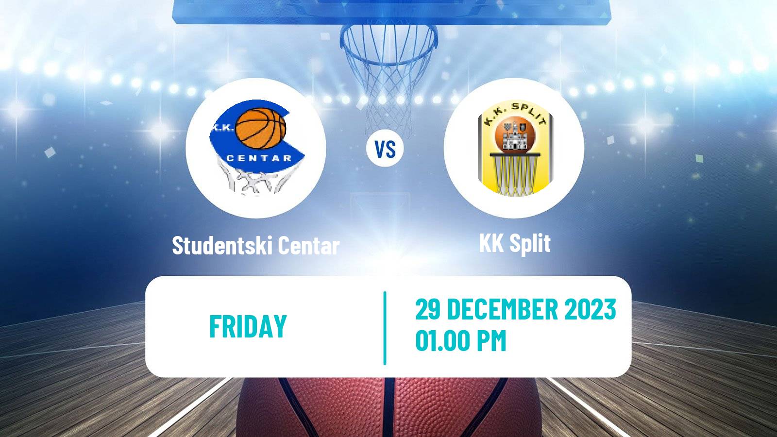 Basketball Adriatic League Studentski Centar - KK Split