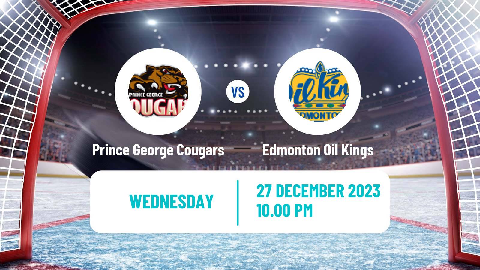 Hockey WHL Prince George Cougars - Edmonton Oil Kings