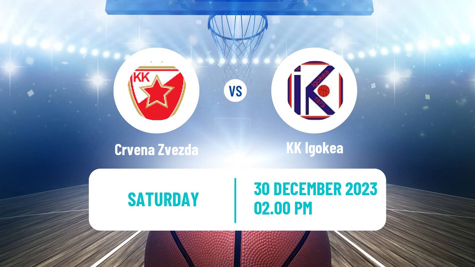 Basketball Adriatic League Crvena Zvezda - Igokea