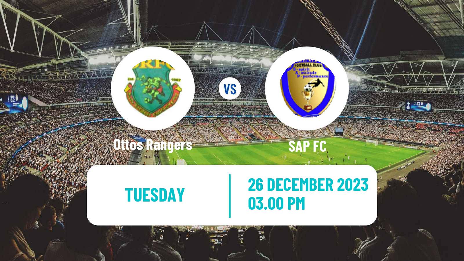 Soccer Antigua and Barbuda FA Premier League Ottos Rangers - SAP