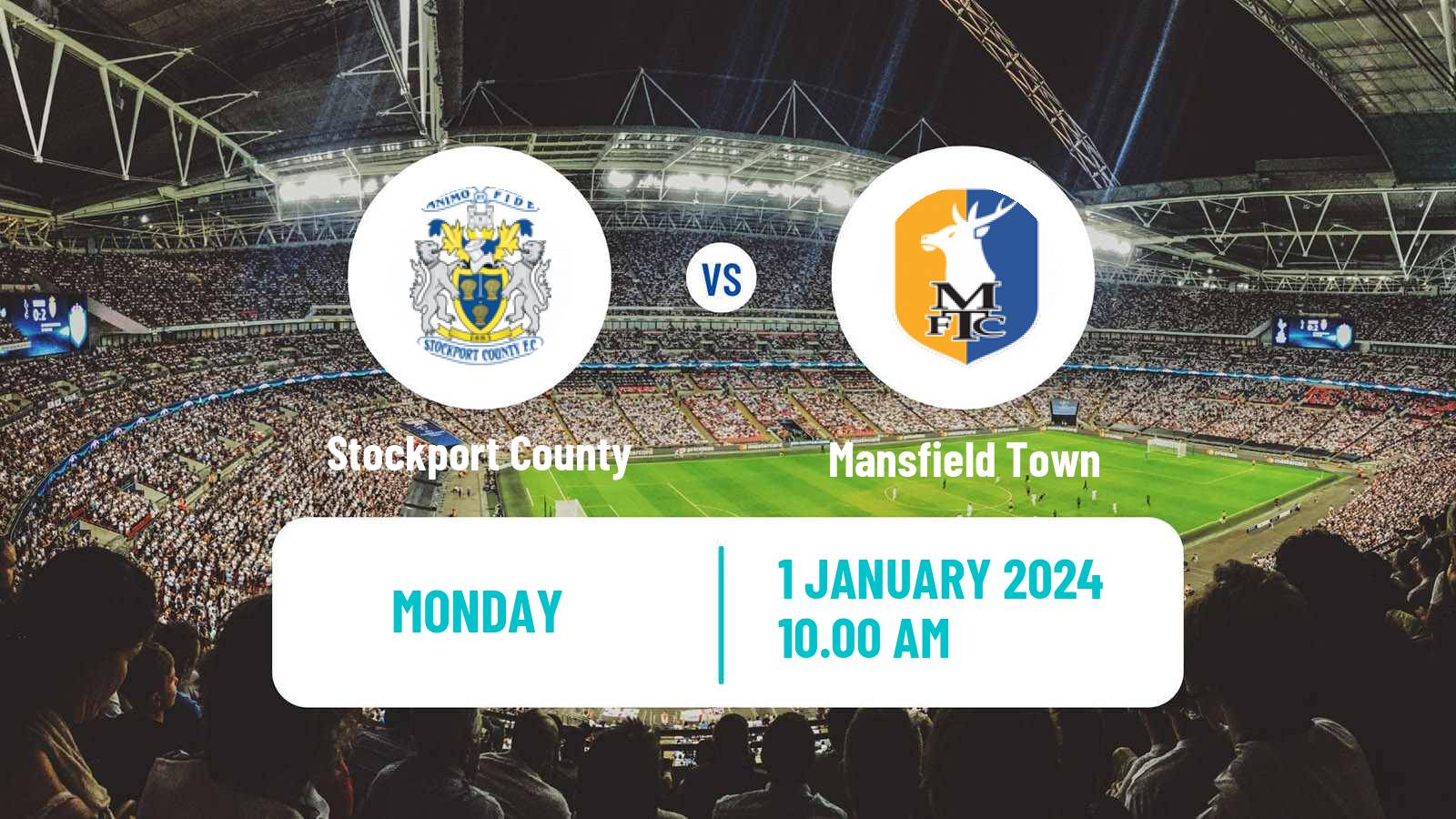 Soccer English League Two Stockport County - Mansfield Town