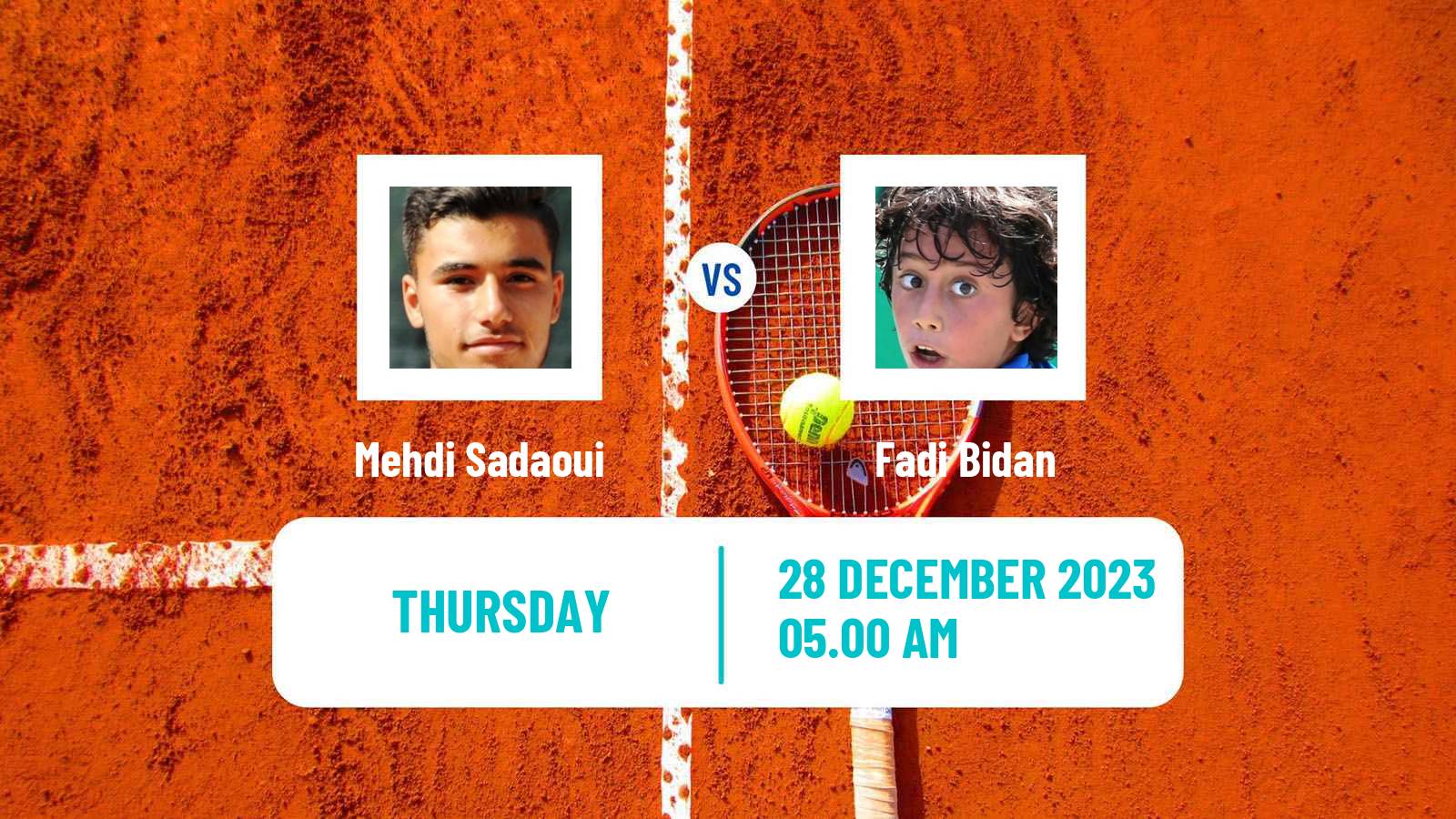 Tennis ITF M15 Monastir 52 Men Mehdi Sadaoui - Fadi Bidan