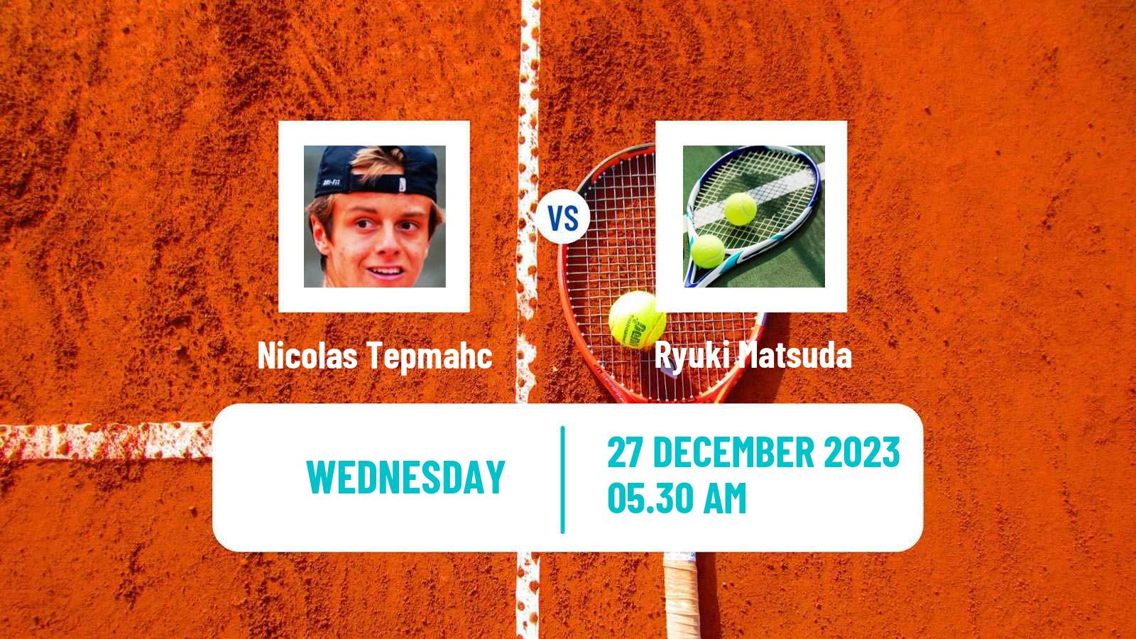 Tennis ITF M15 Monastir 52 Men Nicolas Tepmahc - Ryuki Matsuda