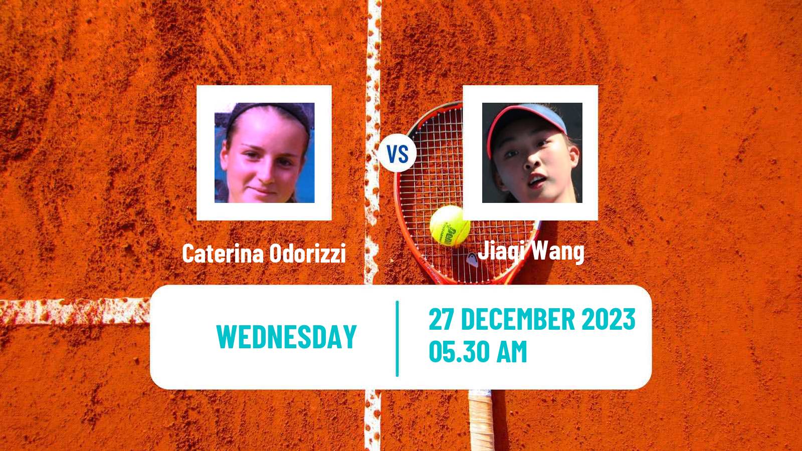 Tennis ITF W15 Monastir 44 Women Caterina Odorizzi - Jiaqi Wang