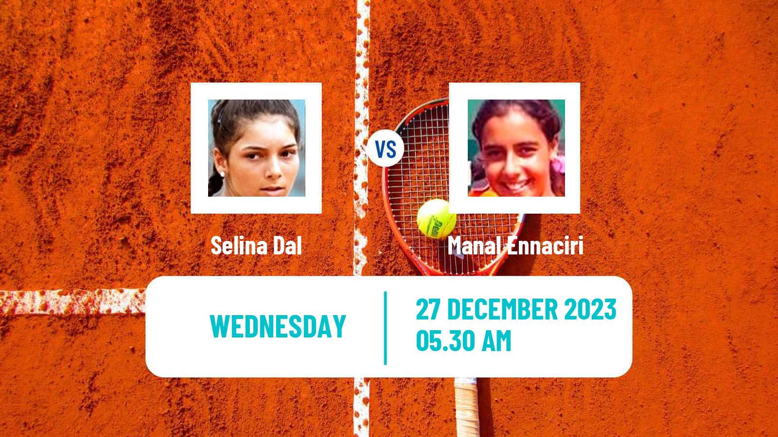 Tennis ITF W15 Monastir 44 Women Selina Dal - Manal Ennaciri
