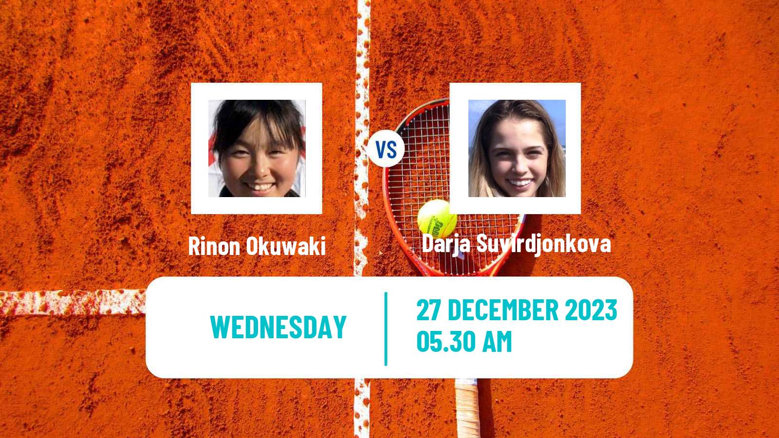 Tennis ITF W15 Monastir 44 Women Rinon Okuwaki - Darja Suvirdjonkova