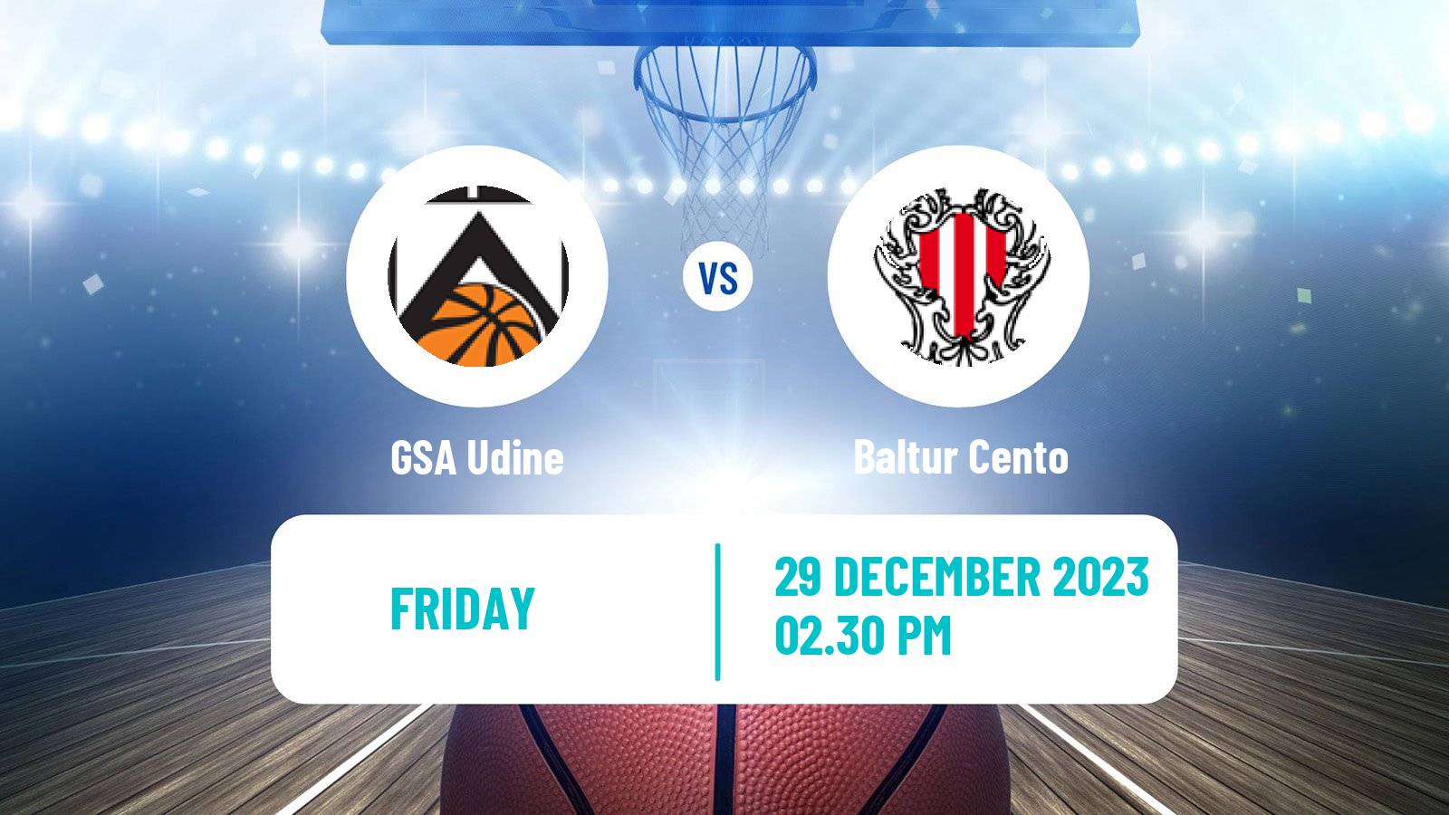 Basketball Italian Serie A2 Basketball Udine - Baltur Cento