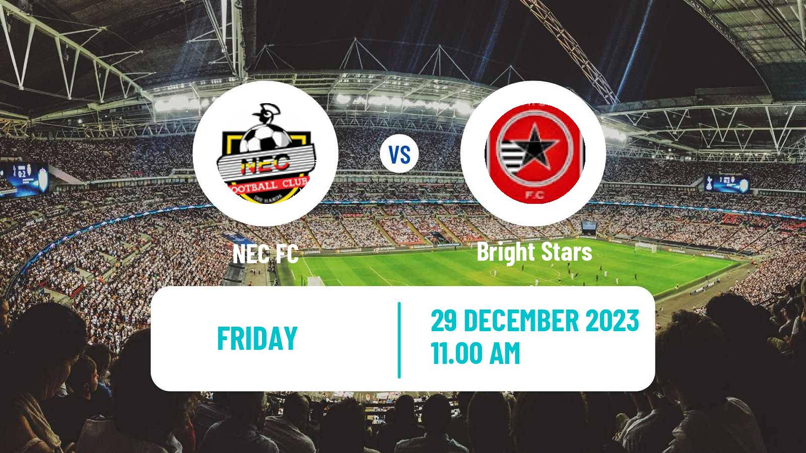 Soccer Ugandan Super League NEC FC - Bright Stars