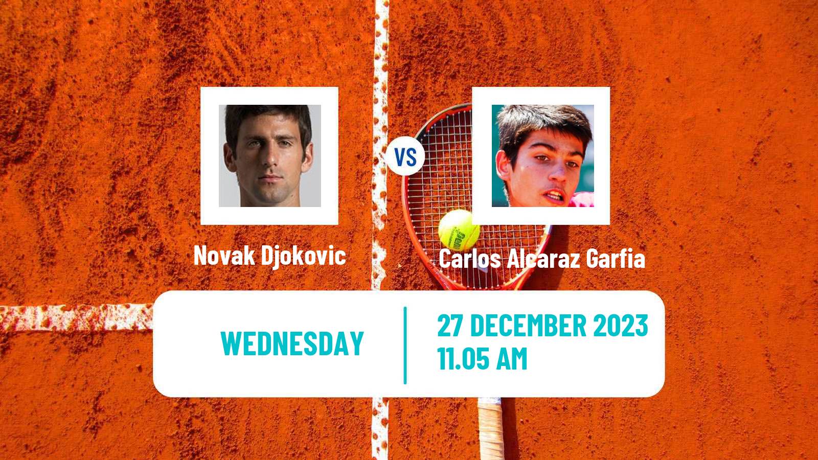 Tennis Exhibition Others Matches Tennis Men Novak Djokovic - Carlos Alcaraz Garfia