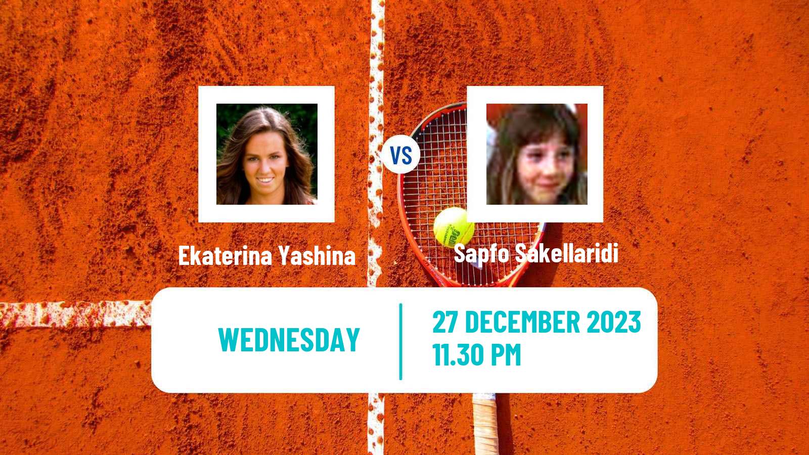 Tennis ITF W40 Navi Mumbai Women Ekaterina Yashina - Sapfo Sakellaridi
