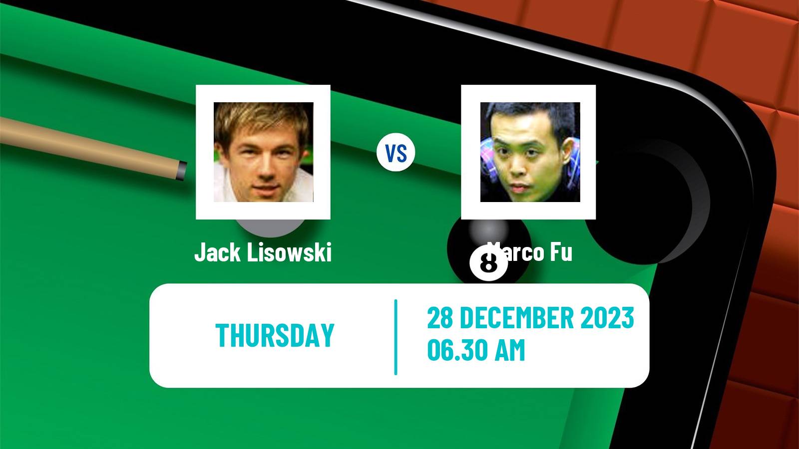 Snooker Macau Masters 2 Jack Lisowski - Marco Fu
