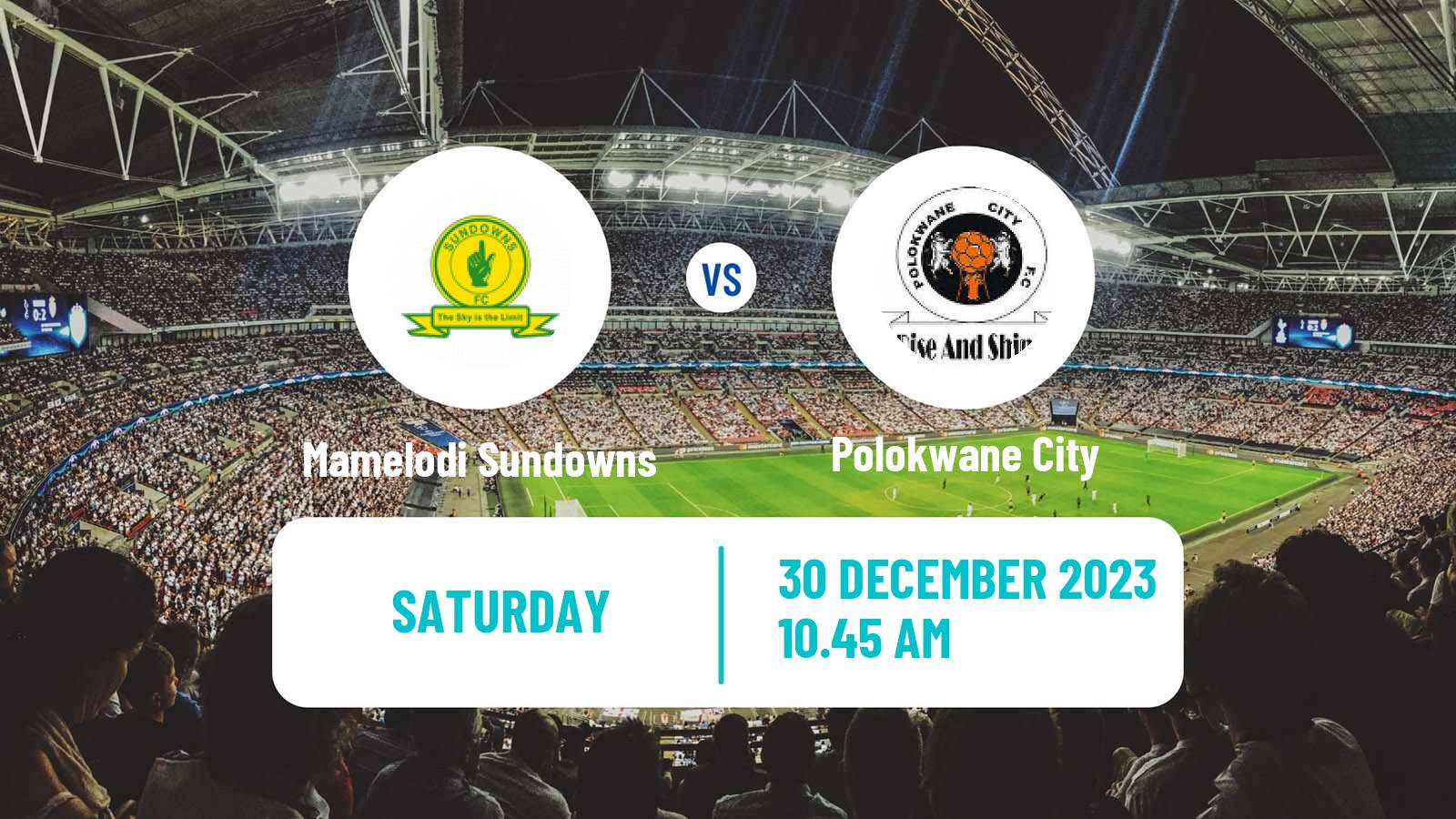 Soccer South African Premier Soccer League Mamelodi Sundowns - Polokwane City