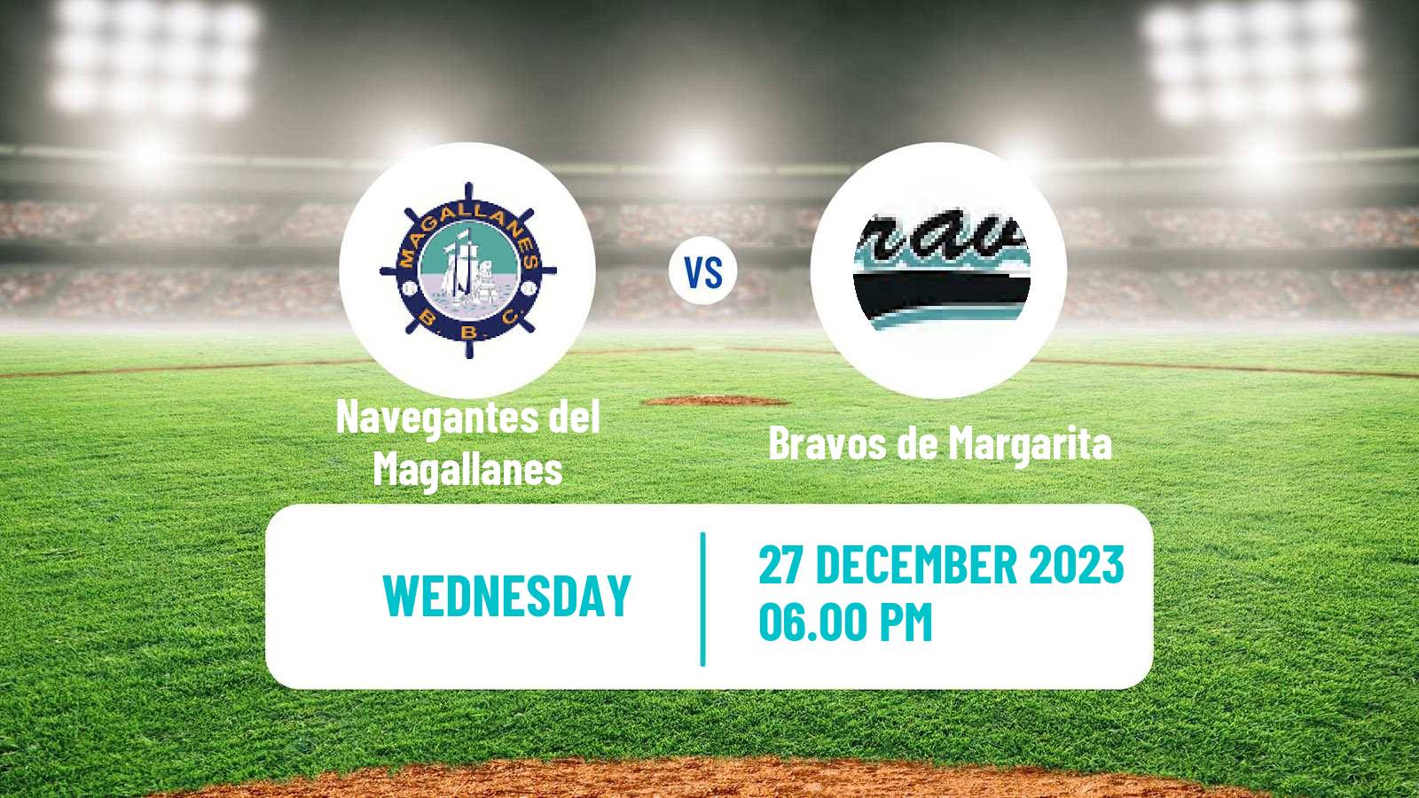 Baseball Venezuelan LVBP Navegantes del Magallanes - Bravos de Margarita