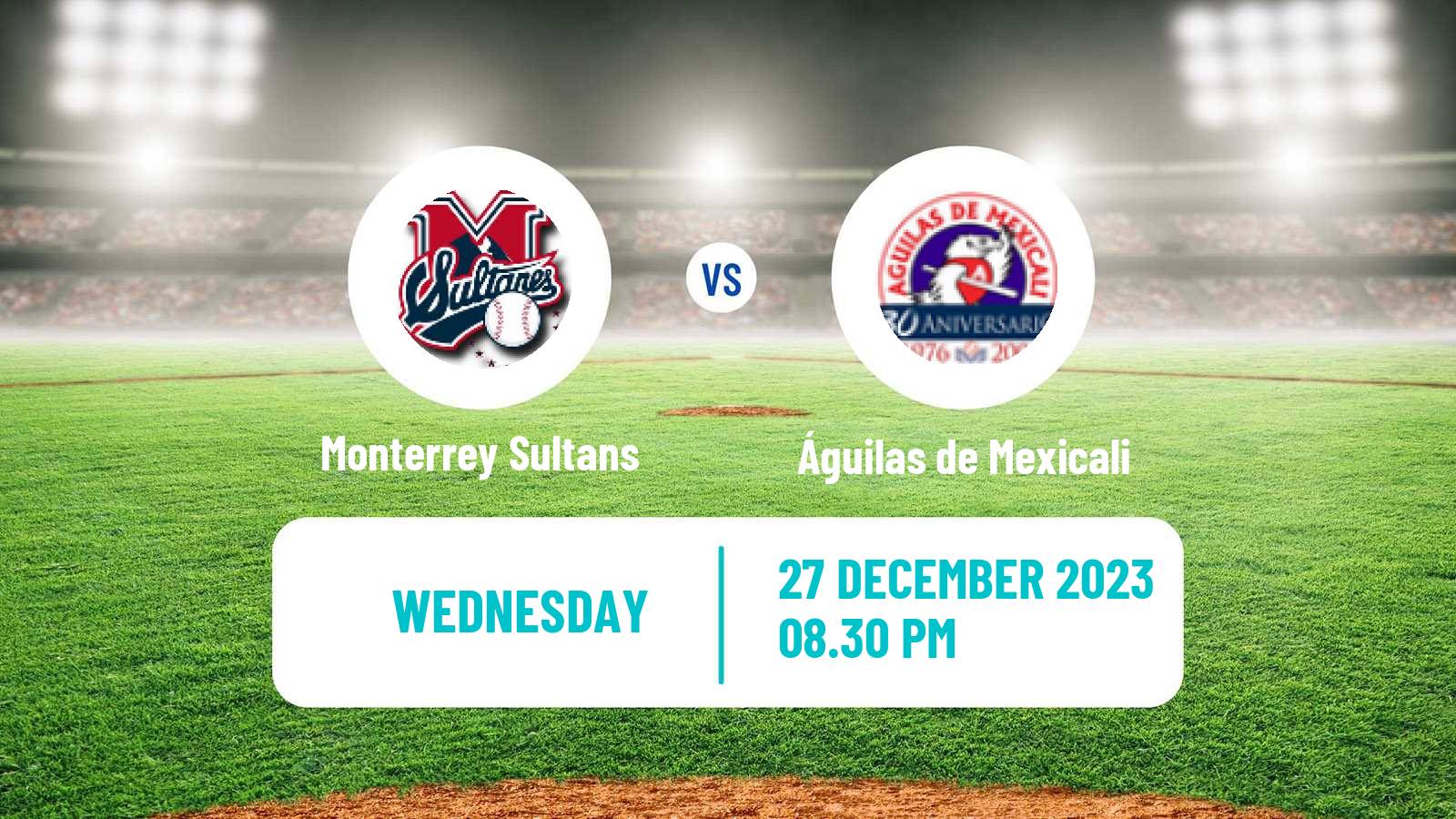 Baseball LMP Monterrey Sultans - Águilas de Mexicali