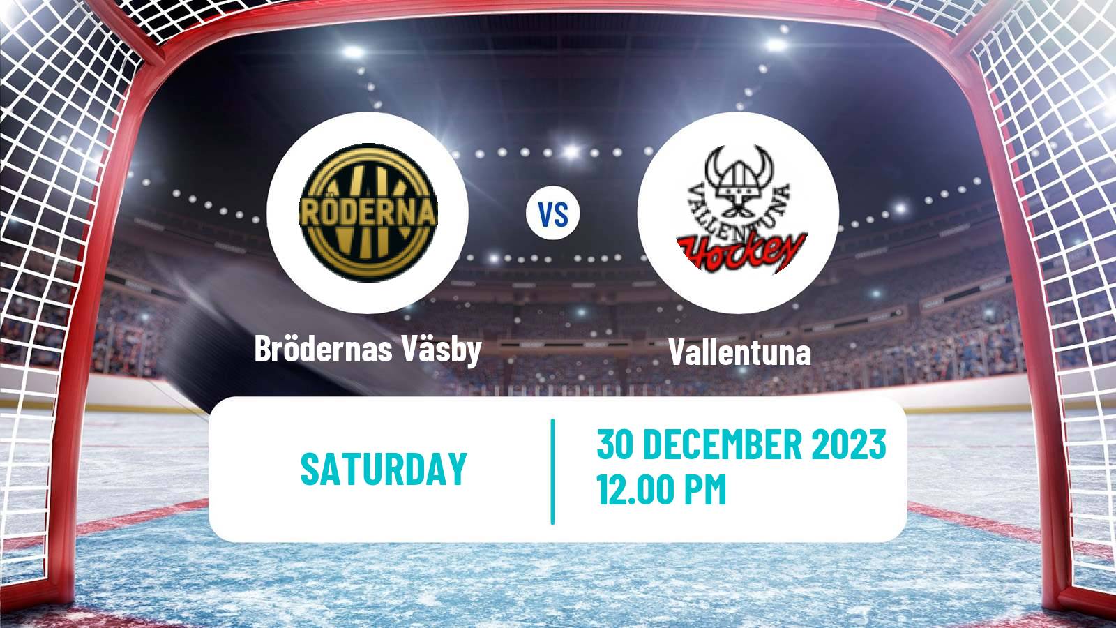 Hockey Swedish HockeyEttan Norra Brödernas Väsby - Vallentuna